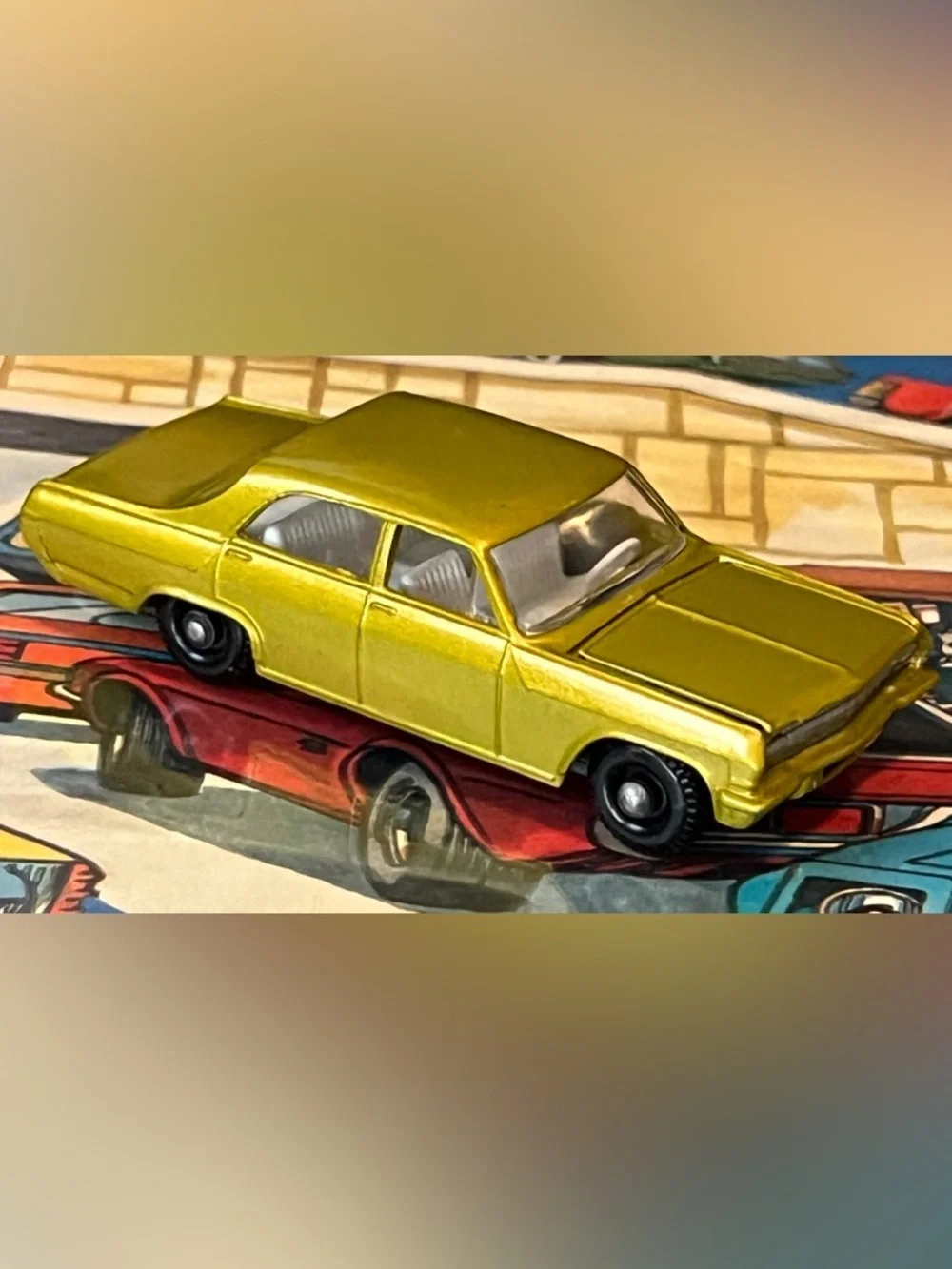 Vintage Matchbox Superfast No. 36 Opel Diplomat Gold Made in England Lesney